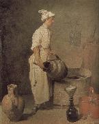 Jean Baptiste Simeon Chardin In the cellar of the boys to clean jar oil painting artist